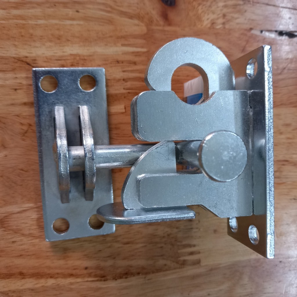 CHỐT CỬA LÙA SIÊU TIỆN LỢI, ĐÓNG DỄ DÀNG, AN TOÀN TUYỆT ĐỐI TẶNG KÈM 8 VÍT INOX, KHÔNG ƯNG ĐỀN TIÊN........