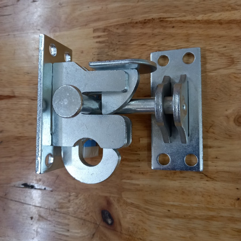 CHỐT CỬA LÙA SIÊU TIỆN LỢI, ĐÓNG DỄ DÀNG, AN TOÀN TUYỆT ĐỐI TẶNG KÈM 8 VÍT INOX, KHÔNG ƯNG ĐỀN TIÊN........