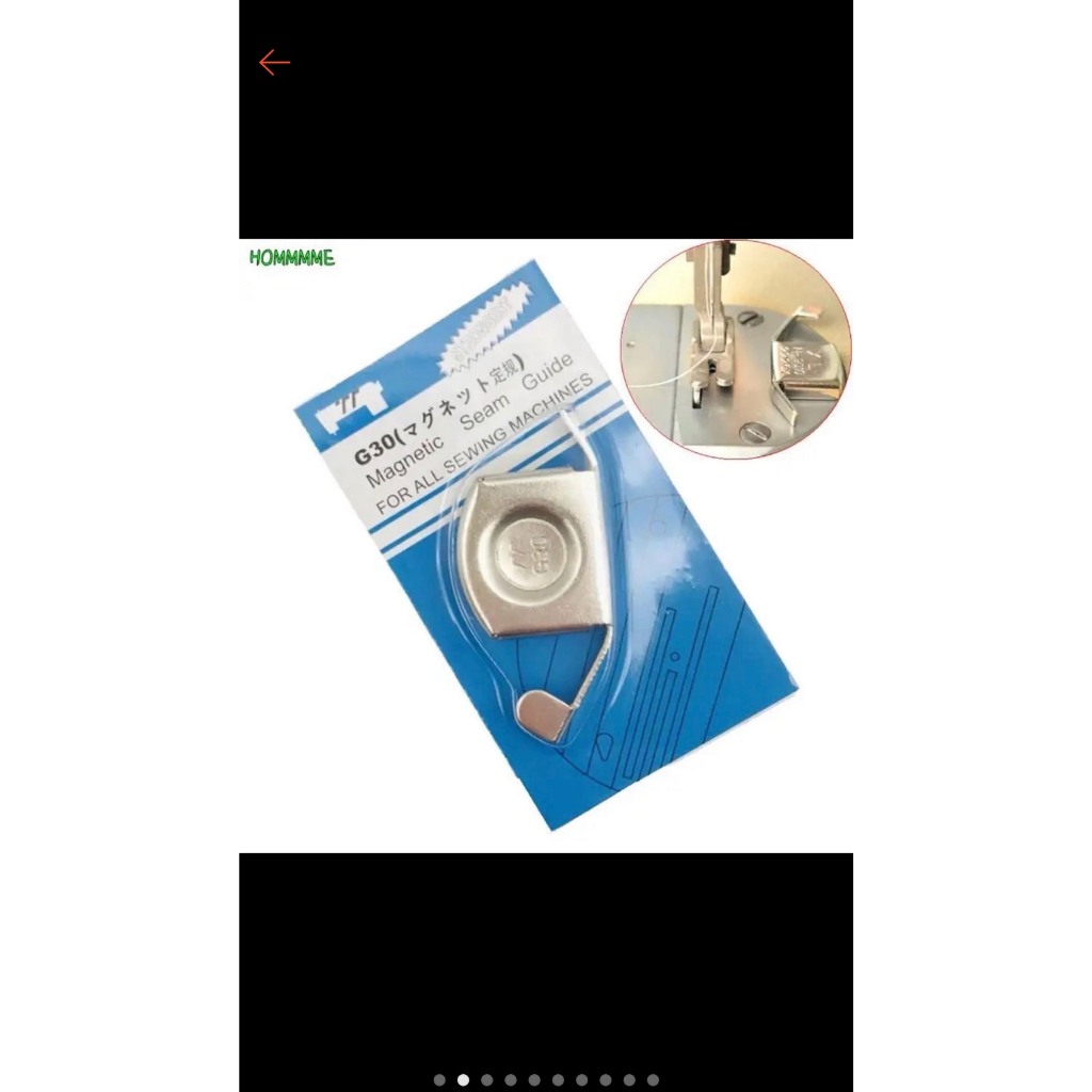 Cữ Nam Châm Định Hướng Đường May Cao Cấp – G30 Cữ To Vỏ Xanh, G20 Cữ Tiểu Vỏ Vàng (2 Cái)