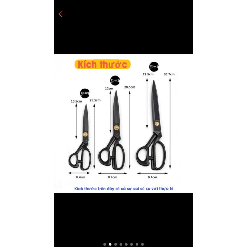 Kéo cắt vải 💥 CAO CẤP 💥 Kéo JINJIAN lười đen sắc bén bằng hợp kim chống rỉ.