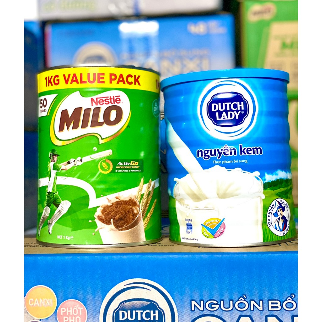 [Combo] Sữa Milo Úc + Nguyên Kem Dutch Lday- Hỗ trợ tăng cân, tăng ...