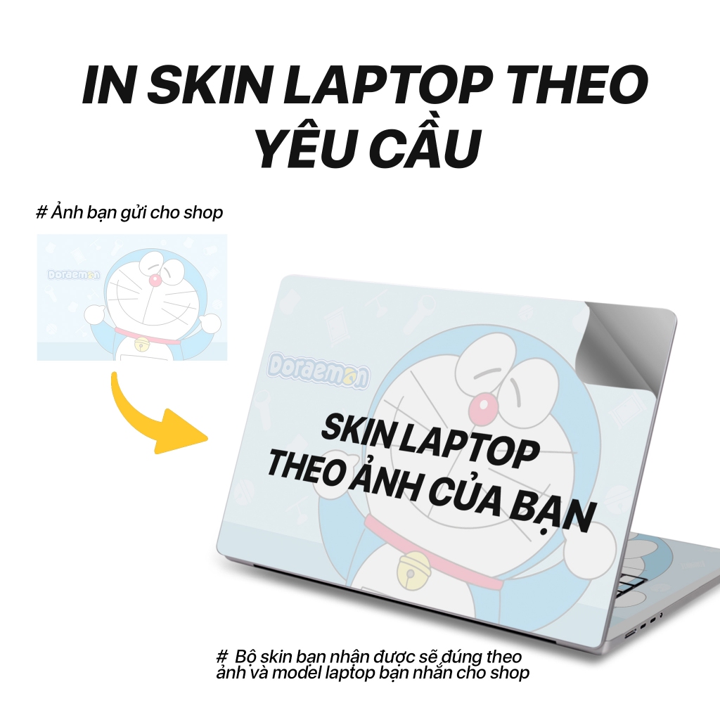 Skin dán laptop in theo yêu cầu - Decal lột ra không để lại keo - Inbox ...