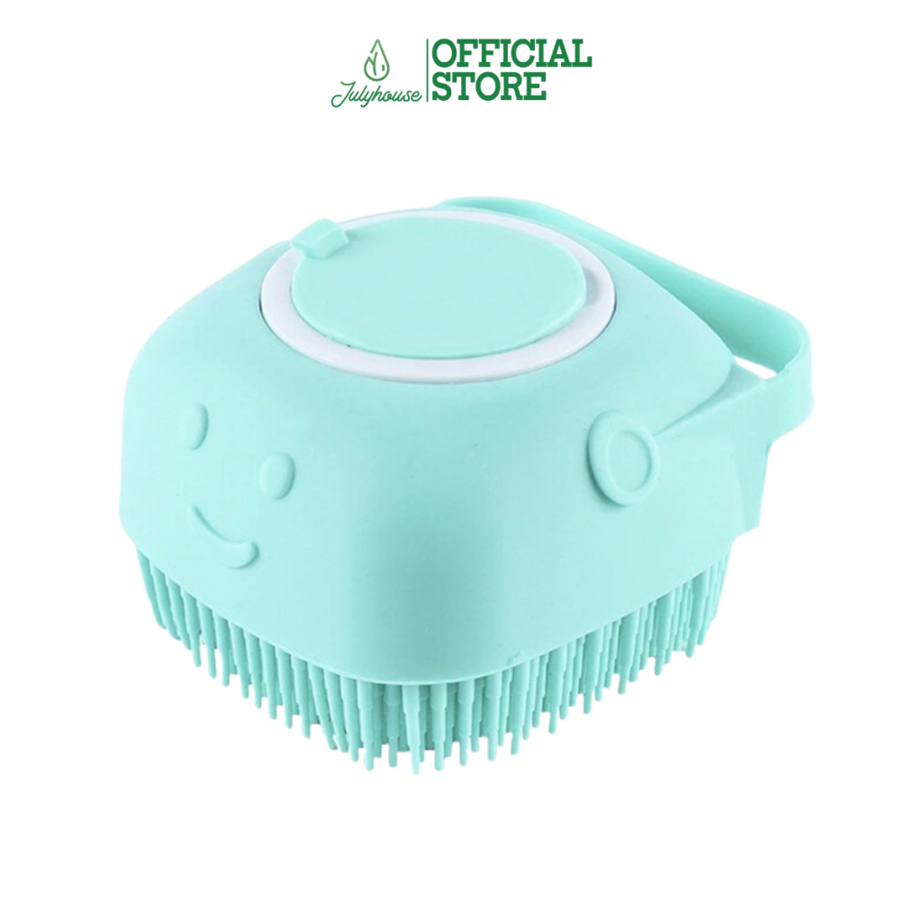 Ảnh Bàn chải tắm cho chó mèo Julyhouse tạo bọt massage và có chỗ đựng sữa tắm (màu ngẫu nhiên) 3