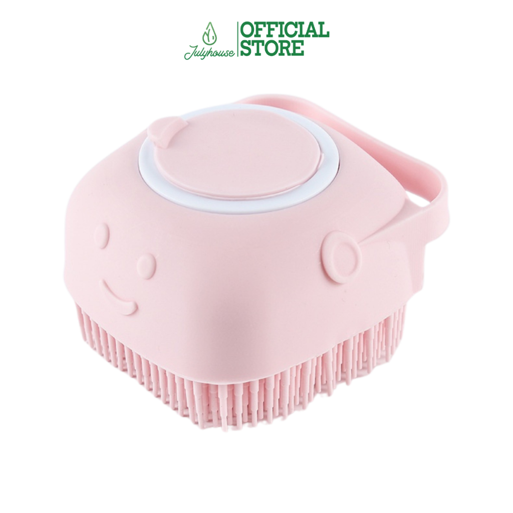Ảnh Bàn chải tắm cho chó mèo Julyhouse tạo bọt massage và có chỗ đựng sữa tắm (màu ngẫu nhiên) 4