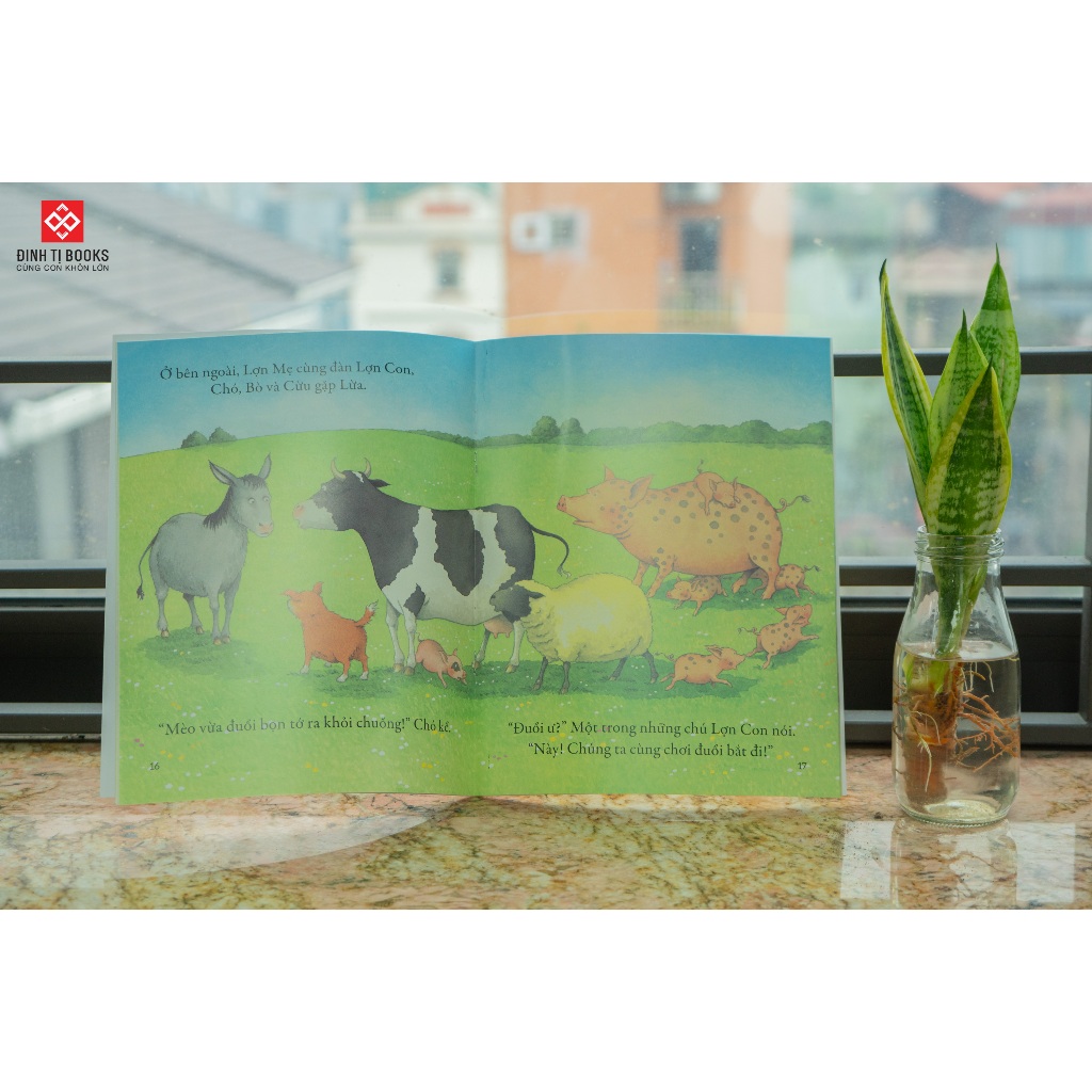 Ảnh Sách - Ối ối ối! Bé Lợn gặp rắc rối + Xùy xùy xùy! Một mình buồn quá đi + Khò khò khò! Ai ngáy to thế nhỉ? Đinh Tị Books 4