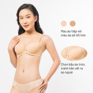 Áo lót bra nâng ngực tự nhiên co giãn linh hoạt ONOFF- 16UC24A028