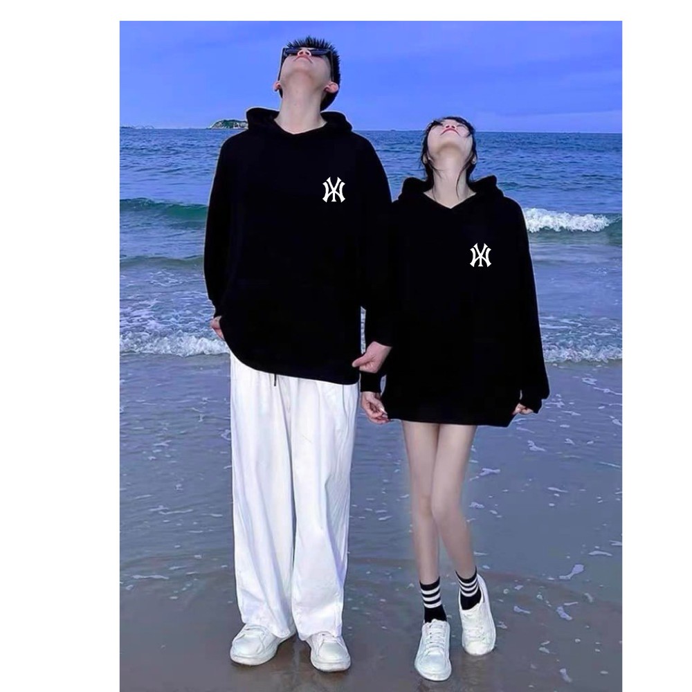 Áo Đôi Hoodie Mickey NY Đeo Túi Nhiều Màu Vải Nỉ Chân Cua Cao Cấp Unim Store-HD08