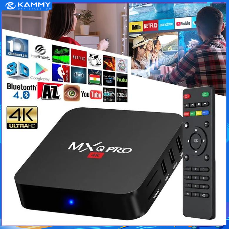 【HCM】Android TV Box MXQ PRO 4K bản 8G+128GB/16GB+256GB Tiếng Việt Wifi ...