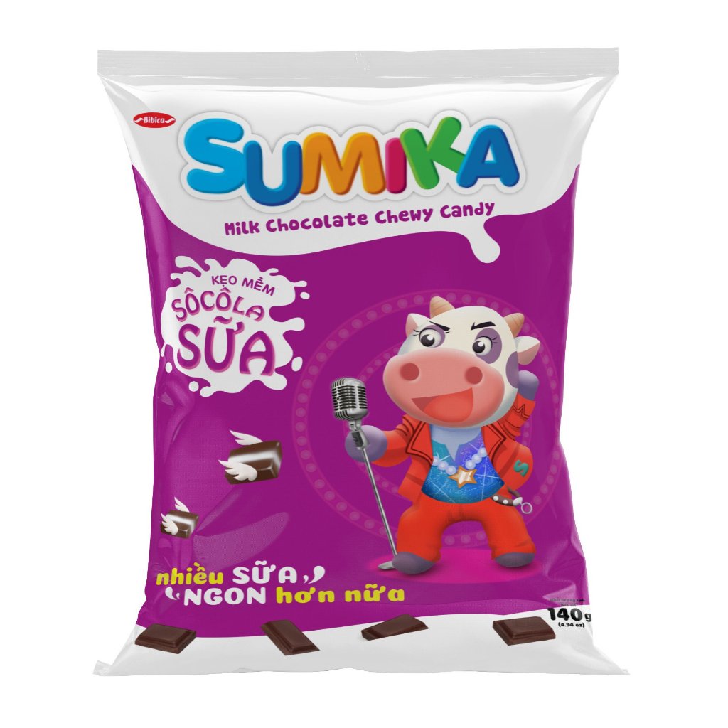 Ảnh Kẹo Mềm Sumika Sữa Bibica 140g 2