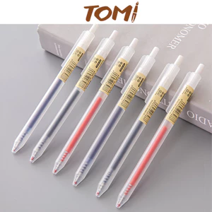 Bút Gel Bấm TOMI Ngòi 0,5mm Mực Đen Xanh Đỏ 193