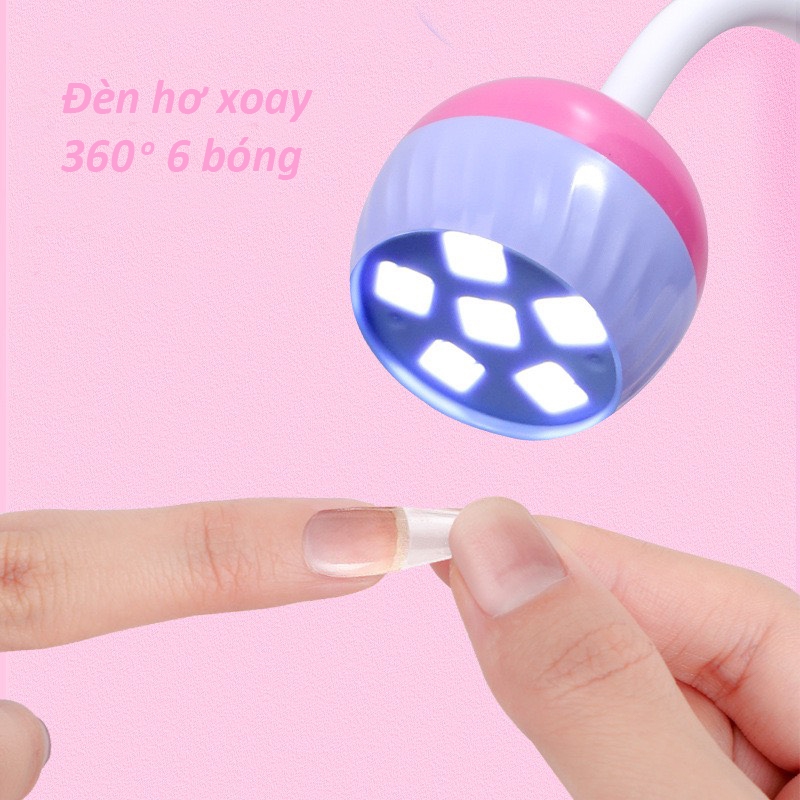 Máy hơ 2 trong 1, đầu xoay 360 độ không góc chết
