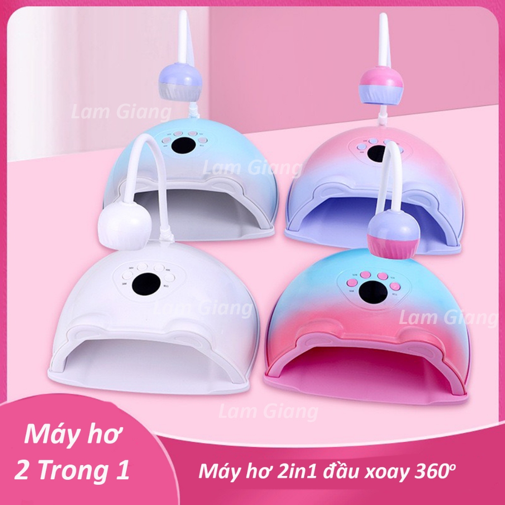 Máy hơ 2 trong 1, đầu xoay 360 độ không góc chết