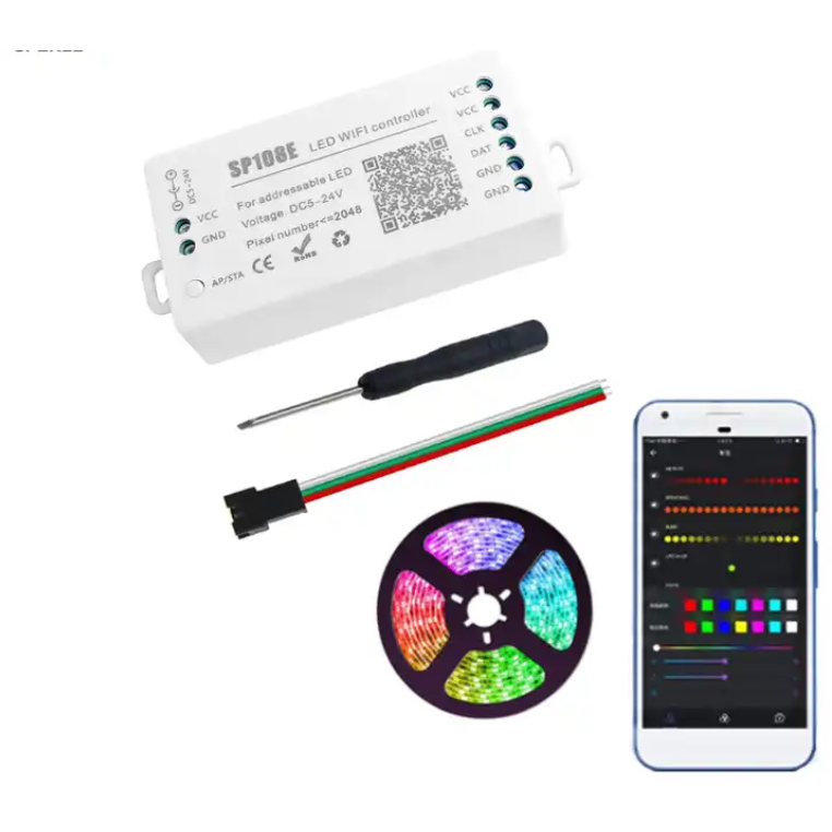 Bộ điều khiển Led Full Sp108E qua APP bằng wifi | Shopee Việt Nam