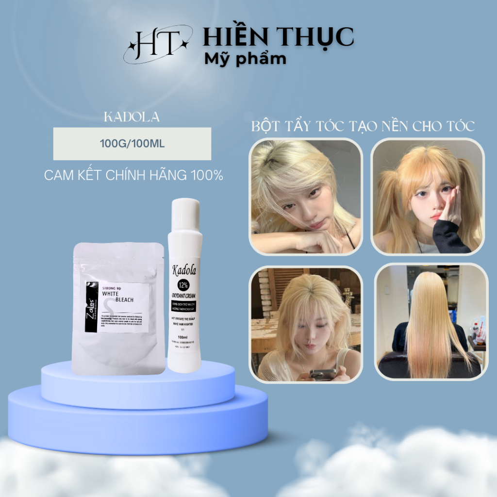 BỘT TẨY TÓC [ bột tạo nền cho tóc, tặng kèm bao tay ] Hàng chính hãng