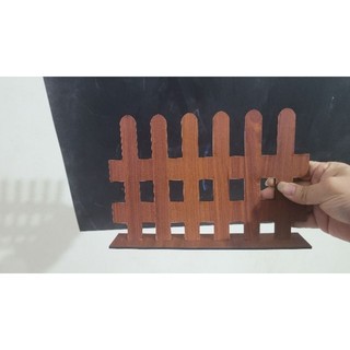 Hàng rào gỗ kích thước 17x24cm trang trí mầm non, trang trí lớp