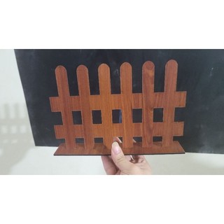 Hàng rào gỗ kích thước 17x24cm trang trí mầm non, trang trí lớp