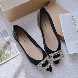 Búp Bê Mieo Shoes - Giày Bệt Tag Đá Vuông Qc Fullbox Siêu Mềm B657 B658 B659