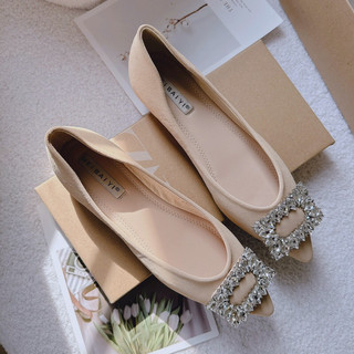 Búp Bê Mieo Shoes - Giày Bệt Tag Đá Vuông Qc Fullbox Siêu Mềm B657 B658 B659