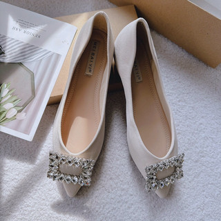Búp Bê Mieo Shoes - Giày Bệt Tag Đá Vuông Qc Fullbox Siêu Mềm B657 B658 B659