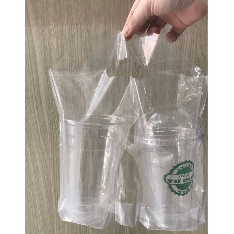 {1KG }Túi đựng cốc trà sữa 1ly ,2ly, túi T giá sỉ