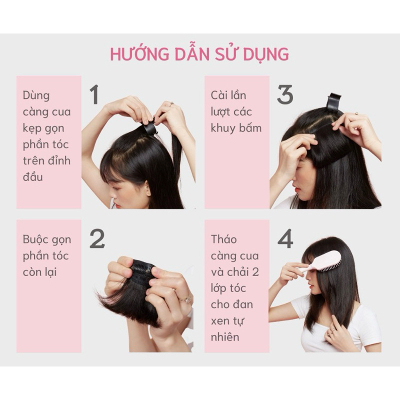 [TÓC GIẢ SIÊU CẤP] KẸP PHÍM TÓC MINI LÀM PHỒNG TÓC TÀNG HÌNH