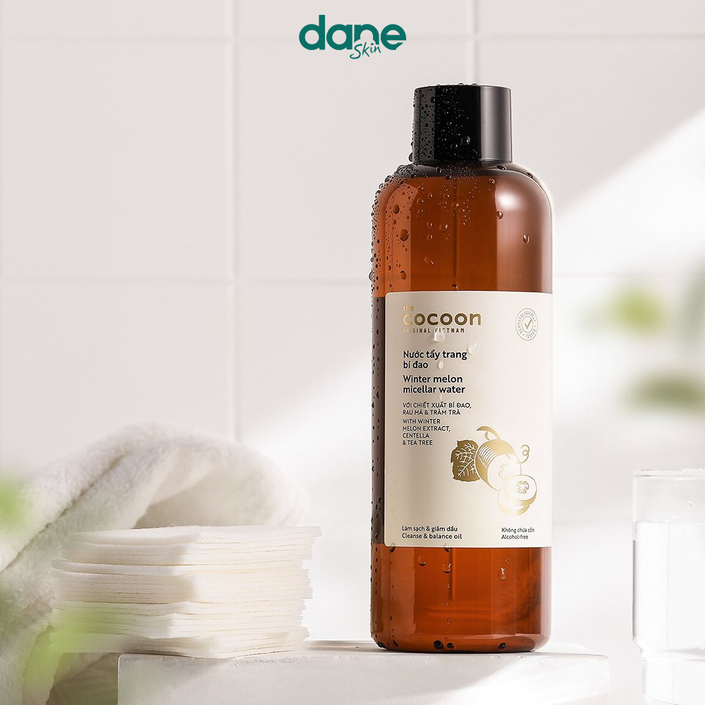 Nước tẩy trang Cocoon bí đao 500ml -Giúp làm sạch lớp make up và kiểm soát dầu thừa
