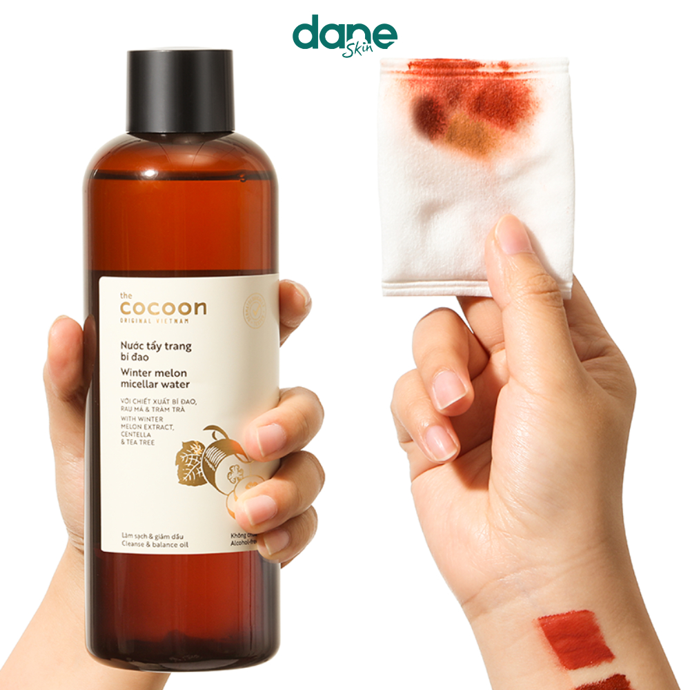 Nước tẩy trang Cocoon bí đao 500ml -Giúp làm sạch lớp make up và kiểm soát dầu thừa