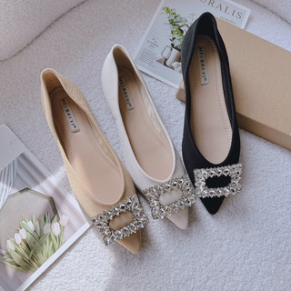 Búp Bê Mieo Shoes - Giày Bệt Tag Đá Vuông Qc Fullbox Siêu Mềm B657 B658 B659