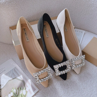 Búp Bê Mieo Shoes - Giày Bệt Tag Đá Vuông Qc Fullbox Siêu Mềm B657 B658 B659