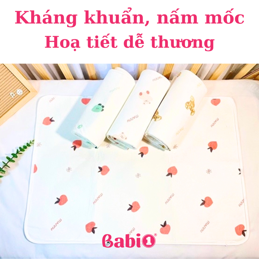 Miếng Lót Chống Thấm BABIONE Tấm Lót Chống Thấm Cho Bé 5 Lớp Sợi Tre Thay Tã Cho Bé, Người Lớn Tuổi