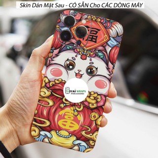 Tấm dán Skin Mặt Sau Mèo MS021 FULL VIỀN 15 pro max , 14 pro max , 13 pro max , 12 pro max , 11 pro max - FukiShop