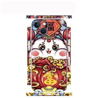 Tấm dán Skin Mặt Sau Mèo MS021 FULL VIỀN 15 pro max , 14 pro max , 13 pro max , 12 pro max , 11 pro max - FukiShop