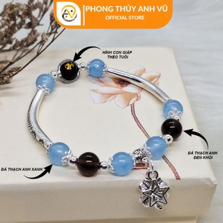 Vòng charm mix đá phong thủy hợp tuổi hợp mệnh cho nữ - Đủ 12 con giáp - may mắn tài lộc tình yêu
