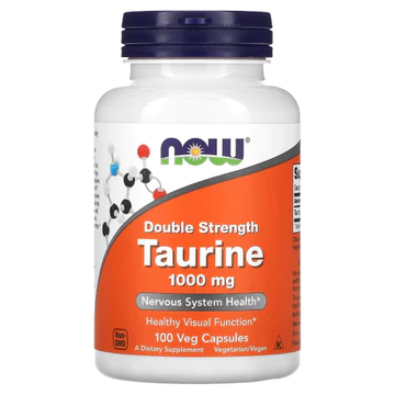 Taurine 1000mg/viên hoặc dạng bột powder. Hỗ trợ sức khỏe tim mạch, bổ trợ tập luyện cơ bắp. NOW FOODS.