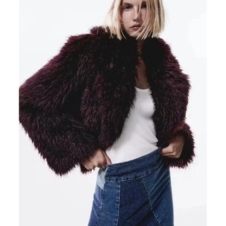Áo lông Zara made in Morocco đủ tag tone đỏ đậm cực sang