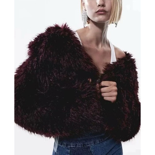 Áo lông Zara made in Morocco đủ tag tone đỏ đậm cực sang