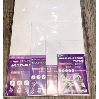 HAPPY - Giấy vẽ dòng đa năng 200gsm Multi-Purpose / MIXED MEDIA từ Ý đủ size từ a6 - a5 - a4 - a3 🌻