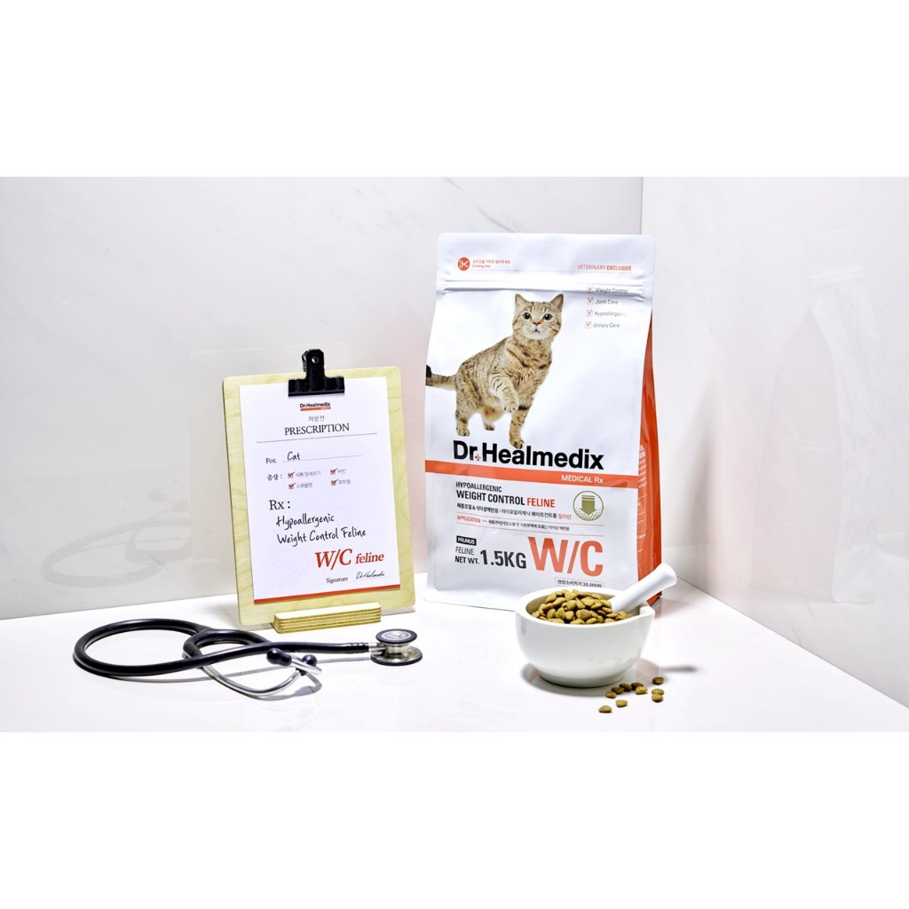 Thức ăn hạt cho mèo DR.HEALMEDIX WEIGHT CONTROL FELINE quản lí cân nặng & dị ứng thức ăn 1.