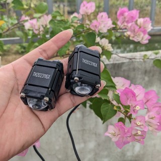 Đèn Trợ Sáng Xe Máy Ô Tô Bi Cầu 2 Màu Cốt Pha A02 - Bản Đặc Biệt 4 Chế Độ Cho Khách VIP
