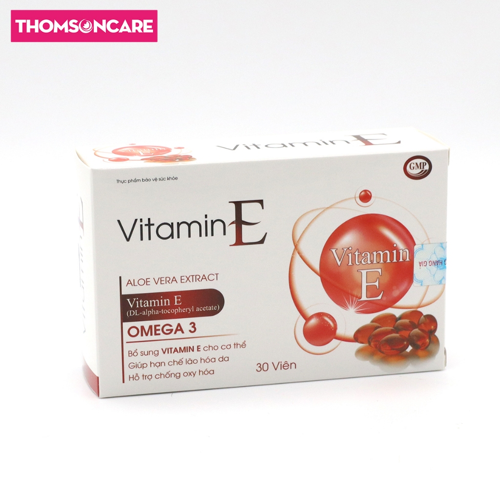 Vitamin E đỏ thêm Omega 3 TSC Group- Bổ sung Vitamin E, chống oxy hóa, lão hóa da đẹp da từ thảo dược tự nhiên