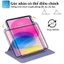 Bao da ipad Air 4/5 Pro 11 10.9 inch Gen 9 8 7th 10.2 Ốp Lưng Clear Acrylic Bao với Giá đỡ bút chì Xoay 720 độ