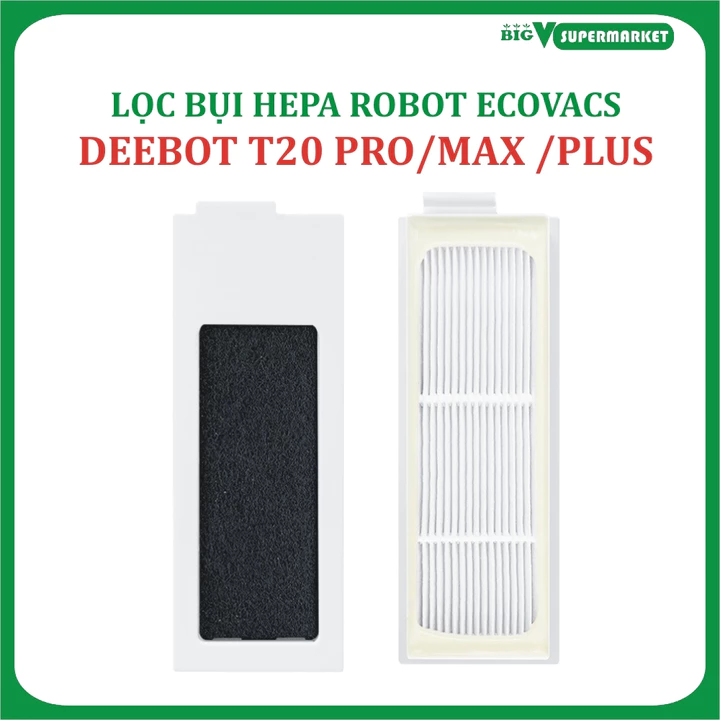 Phụ kiện robot hút bụi Ecovacs Deebot T20 PRO, T20 MAX Màng lọc hepa, Tấm lọc, Lọc bụi .