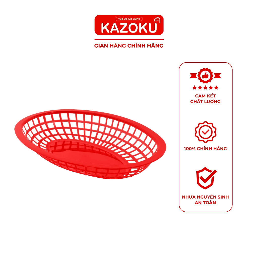 Rổ Xoài Đựng Rau - Rổ Dựng Hamburger - Đỏ Dương Ngọc Vàng Chuối Cam - [TDRX]