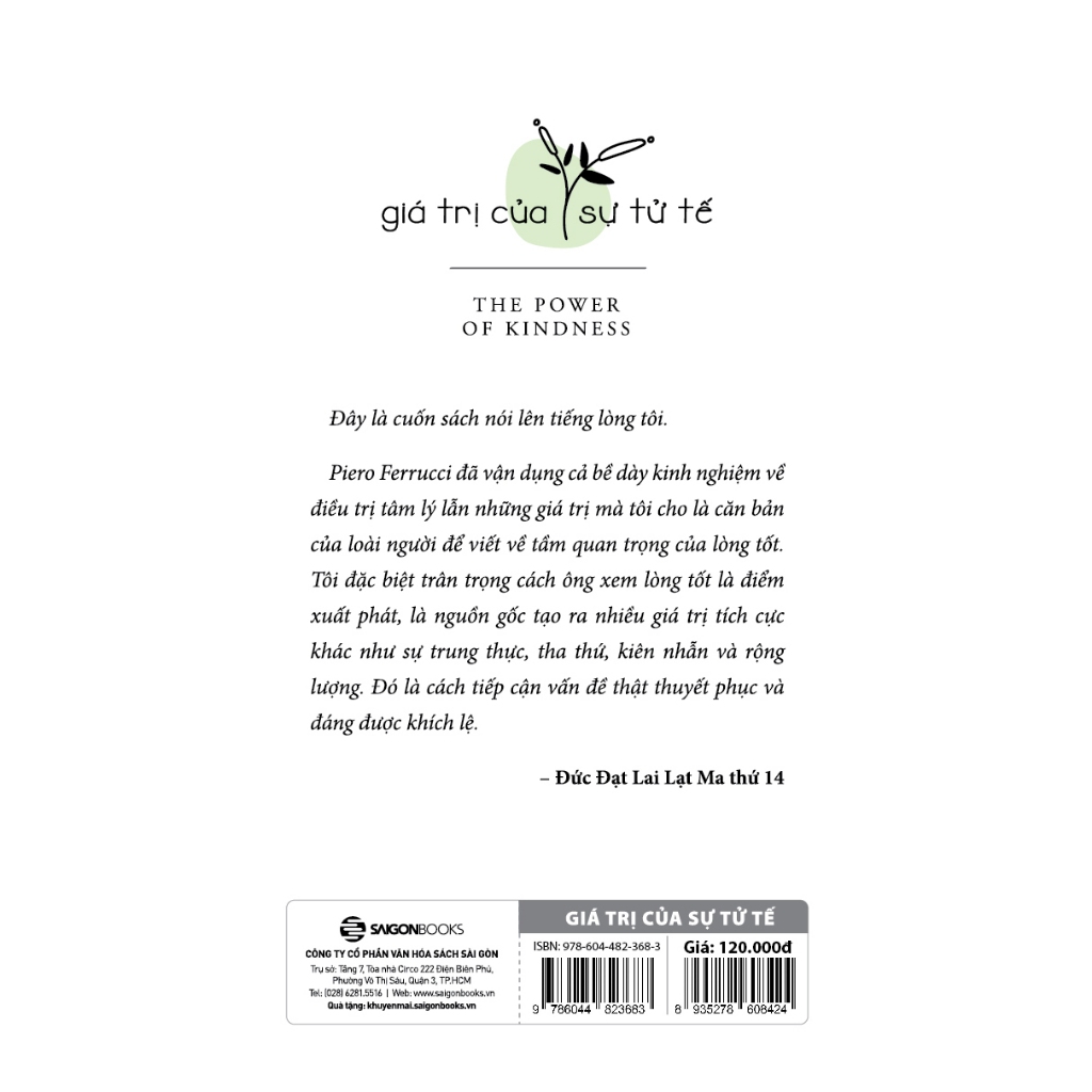 Sách - Giá Trị Của Sự Tử Tế - The Power Of Kindness - Piero Ferrucci