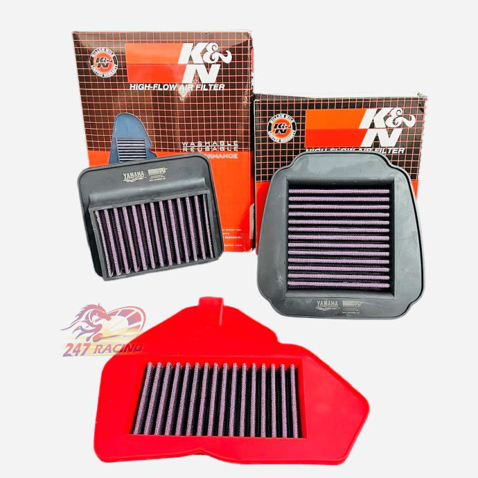 Lọc gió Lưới Thép V2 gắn Satria Raider Exciter 135 và 150