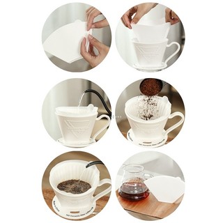 Volcano Giấy lọc cà phê hình quạt clever kalita 3 lỗ