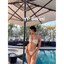 BIKini 2 mảnh đồ bơi phối khoen dây buộc quần khoe mông (Hàng sẵn)