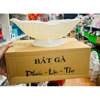 Bát Thuyền Đựng Gà Cúng Nguyên Con Đĩa Thuyền Bày Hoa Quả Trái Cây Cúng Ngày Lễ Tết
