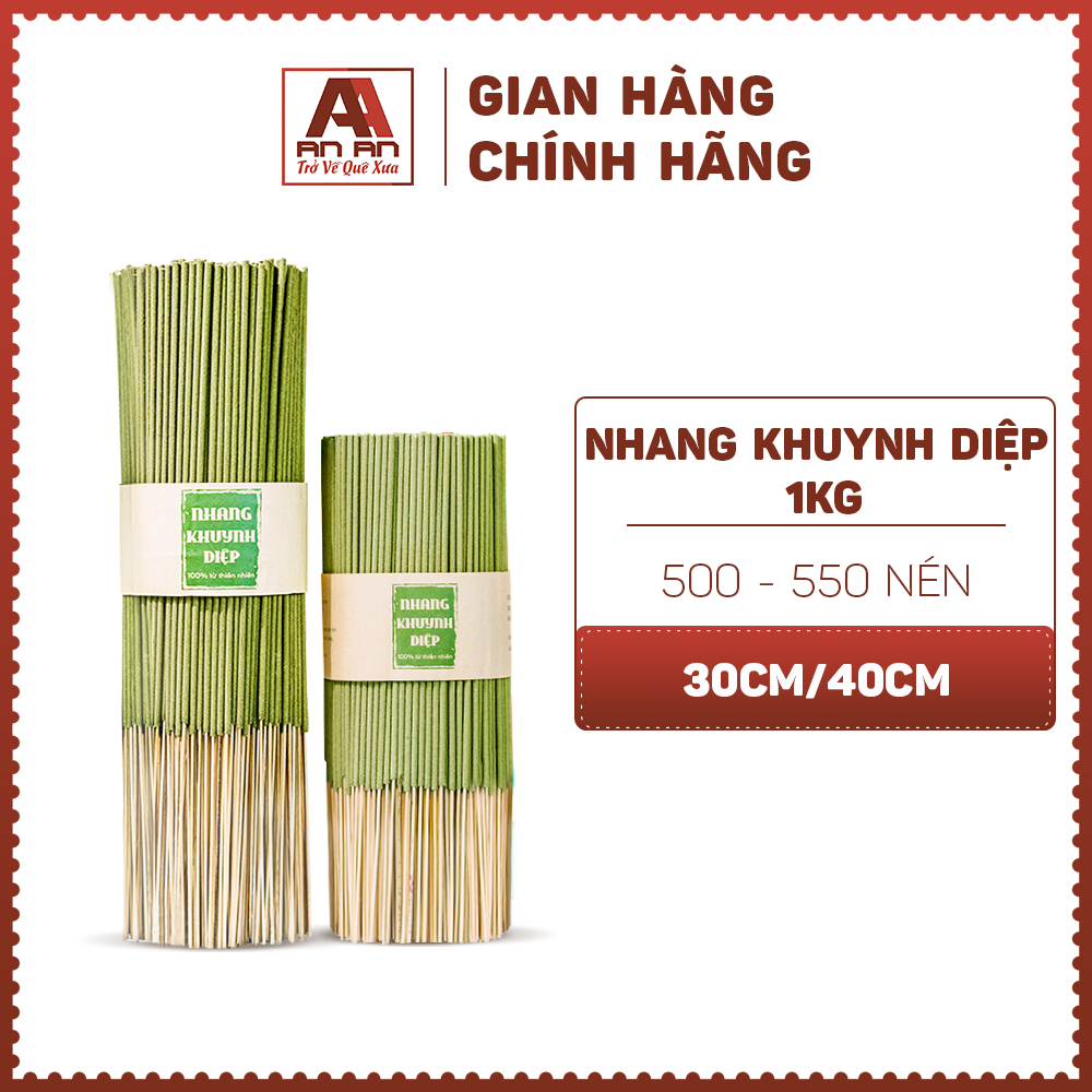 Ảnh Nhang Cân 1kg An An hương Khuynh Diệp chiều dài 30 cm 40 cm tiết kiệm hơn 2