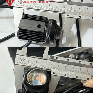 Led bi mini điện 2 màu. Bi led trợ sáng ô tô, xe máy 12/24v (Bi vỏ trắng)